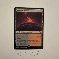 Raucous Theater Murders at Karlov Manor Regular MTG Land Magic Card - Image 1