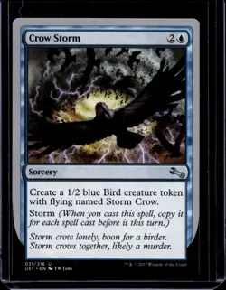 Crow Storm LP, English Magic the Gathering MTG Unstable - Image 1