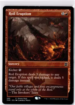 Roil Eruption LP* PROMO Zendikar Rising 389 mtg -UnltdCards - Image 1