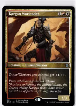 Karghan Warleader NM* PROMO Zendikar Rising 391 mtg -UnltdCards - Image 1