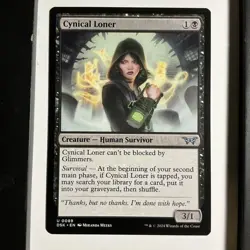 MTG Cynical Loner Duskmourn: #89 Regular (Uncommon) - Image 1