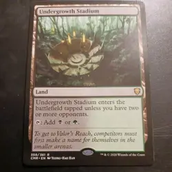 Mtg Undergrowth Stadium NM/M Commander Legends Regular Rare 359 Land Card - Image 1
