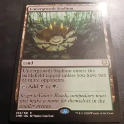 Mtg Undergrowth Stadium NM/M Commander Legends Regular Rare 359 Land Card - Image 2