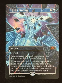 1x MTG Ugin's Binding (Borderless) - Modern Horizons 3 (MH3) #328 - Magic - Image 1