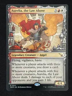 1x MTG Aurelia, the Law Above (Showcase) (0317) - Murders at Karlov Manor (MKM) - Image 1