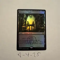 MTG Ravnica Remastered Foil Overgrown Tomb Shock Land - Image 1