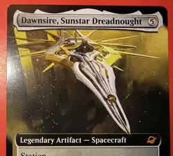 MTG, EDGE OF ETERNITIES. * DAWNSIRE, SUNSTAR DREADNAUG* #0351, MYTHIC REGULAR - Image 2