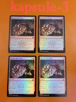 4x Skewer the Critics | FOIL | Ravnica Remastered | MTG Magic Cards - Image 1