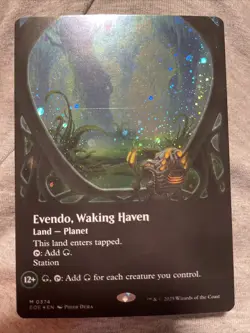 Evendo, Waking Haven 0374 (Borderless) (Galaxy Foil) Edge of Eternities Foil MTG - Image 1