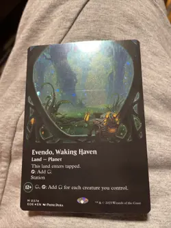 Evendo, Waking Haven 0374 (Borderless) (Galaxy Foil) Edge of Eternities Foil MTG - Image 3