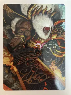 Braska’s Final Aeon Art Card Final Fantasy Series Mtg AAFIN 39 Gold Signature - Image 1