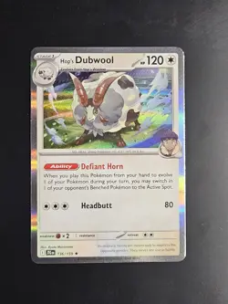 Pokemon Scarlet & Violet Journey Together HOP'S DUBWOOL 136/159 Holo Rare - Image 1