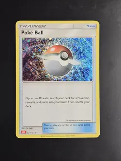 Pokemon Classic Collection TRAINER POKE BALL CLC 021/034 Holo - Image 1