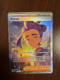 Pokemon TCG Kieran Sir 174/131 Prismatic Evolutions Holo Card NM/M Condition - Image 1