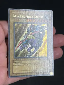 Yugioh Gaia The Fierce Knight LOB-006 -1st Edition Wavy NA Print Deep Waves - Image 3