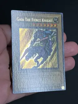 Yugioh Gaia The Fierce Knight LOB-006 -1st Edition Wavy NA Print Deep Waves - Image 4