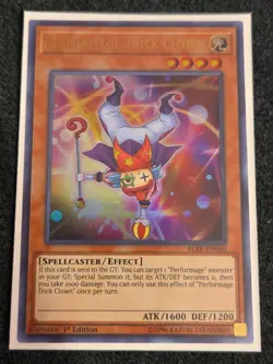 Yugioh Performage Trick Clown BLRR-EN060 Ultra Rare 1st Edition NM - Image 1