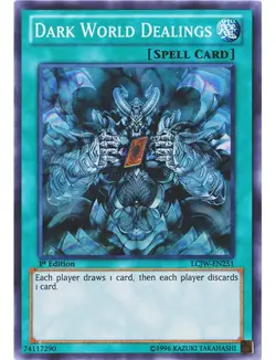 Yugioh - Dark World Dealings (Super Rare) (1st Edition) - LCJW-EN251 P - Image 1