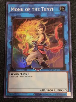 Yugioh Monk of the Tenyi Super Rare OP18-EN012 VLP - Image 1