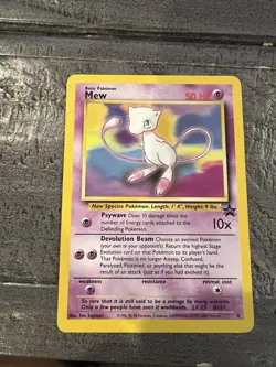 Pokemon TCG Mew Black Star Promo 8 Non-Holo Card Near Mint Condition - Image 1