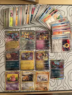Pokemon Card Japanese SV Lot with 90 Bulk Cards + 10 Cards (Vintage, Ex, Holo) - Image 1