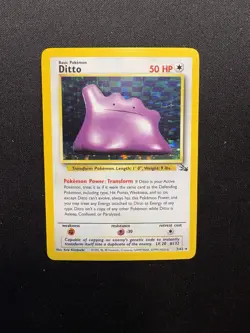 Ditto 3/62 Holo Rare - 1999 Fossil WOTC - Lightly Played Vintage Pokemon Card - Image 1