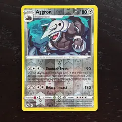 Aggron 089/159 Pokemon Crown Zenith Sword & Shield Reverse Holo Rare Card NM - Image 1