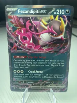 Fezendipiti EX 38/64 Shrouded Fable Pokemon Card TCG Near Mint - Image 1
