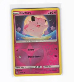 Clefairy 39/68 - Hidden Fates (HIF) Reverse Holo Pokemon Card - Image 1