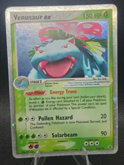 Pokemon TCG Venusaur EX Holo Ultra Rare Card 112/112 FireRed & LeafGreen Hp/Mp - Image 2