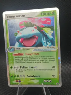 Pokemon TCG Venusaur EX Holo Ultra Rare Card 112/112 FireRed & LeafGreen Hp/Mp - Image 3