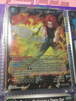 SSG Trunks Power Awakened Card Dragon Ball Super Card Game TCG BT16 107 SR Foil - Image 1