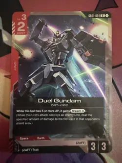 Gundam Card Game - Newtype Rising (Duel Gundam GD01-054 R) Rare Foil x1 - Image 1