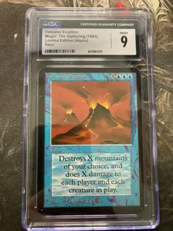 *** ALPHA Volcanic Eruption *** CGC 9 MINT - Vintage Magic MtG - Image 1