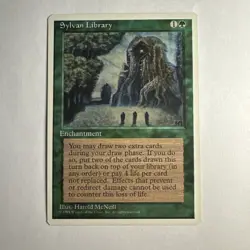 Sylvan Library MTG Core Set 4th Edition Regular - Image 1