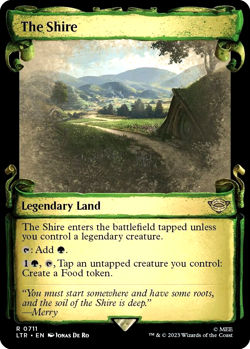 MTG The Shire 711 Rare Foil Land Showcase Scrolls The Lord of the Rings - Image 1