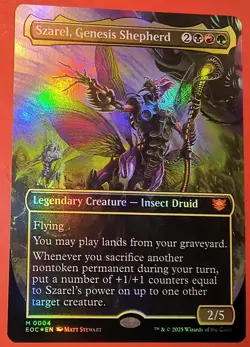MTG, EDGE OF ETERNITIES. *SZAREL, GENESIS SHEPHERD* #0004, MYTHIC EOC COMMANDER - Image 1