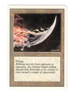 MTG - Dancing Scimitar | Revised Edition - High Grade! - Image 1