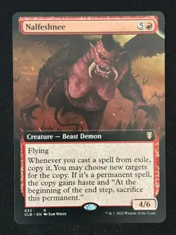 1x MTG Nalfeshnee (Extended Art) - Battle for Baldur's Gate (CLB) #632 - Magic - Image 1