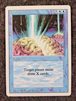 MTG Magic the Gathering 3rd Edition Revised Braingeyser MINT Condition (DS3D1K5) - Image 1