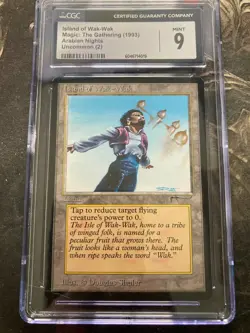 *** ARABIAN NIGHTS Island of Wak-Wak *** CGC 9 MINT - Vintage Magic MtG - Image 1
