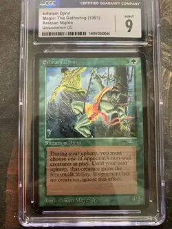 *** ARABIAN NIGHTS Erhnam Djinn *** CGC 9 MINT - Vintage Magic MtG - Image 1