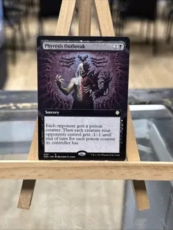 MTG *Phyresis Outbreak Extended Art X1* (NM) Phyrexia All Will Be One Commander - Image 1