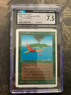 *** UNLIMITED Birds of Paradise *** CGC 7.5 "Near Mint+" - Vintage Magic MtG - Image 1