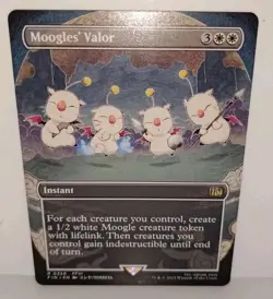 Moogle's Valor (Borderless) Final Fantasy Regular MTG Magic the Gathering NM - Image 2