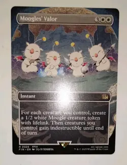 Moogle's Valor (Borderless) Final Fantasy Regular MTG Magic the Gathering NM - Image 3