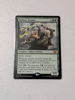 MTG Railway Brawler - Outlaws of Thunder Junction NM - Image 1