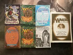 7 Vintage Starter Deck Rulebooks - 3rd 4th Mirage Tempest Ice Age - MtG Magic - Image 1