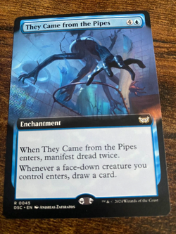 They Came from the Pipes - R 0045 Extended Art MTG Duskmourn Never played - Image 1
