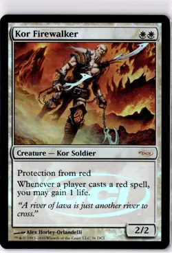 Kor Firewalker LP* FOIL DCI PROMO WPN and Gateway ENGLISH 36 mtg -UnltdCards - Image 1
